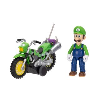 The Super Mario Galaxy Movie Luigi with Motorcycle 2.5″ Action
