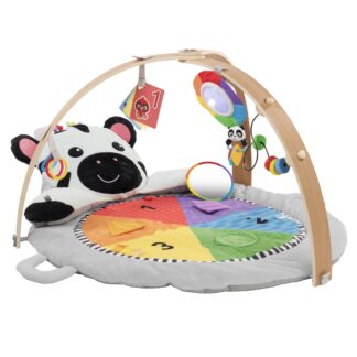Baby Einstein Zen’s Activity Milestones Plush Gym with Wooden