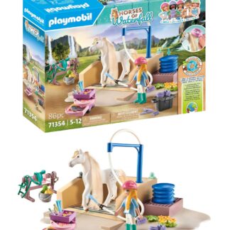 Playmobil 71354 Horses of Waterfall Washing Station with Isabella and