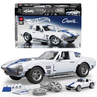 Mattel Brick Shop Hot Wheels Corvette Grand Sport Building Toy Kit