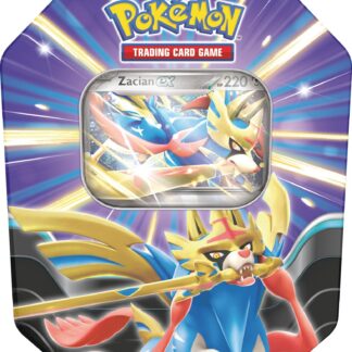 Pokémon TCG: Slashing Legends Tin – Zacian ex (1 Foil Promo Card & 4 Booster Packs)