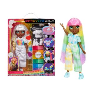 Rainbow High Watercolour & Create DIY Fashion Doll with Washable