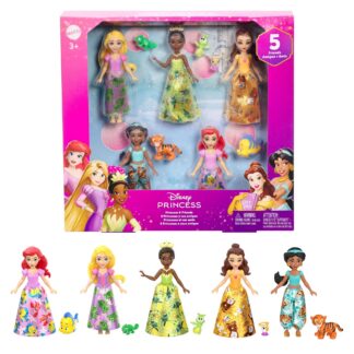 Mattel Disney Princess & Friends 5-Pack of Small Dolls
