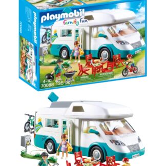 Playmobil 70088 Family Fun Family Camper, outdoor camping toy, fun imaginative role-play, playset suitable for children ages 4+