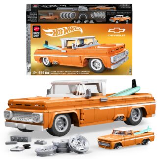 Mattel Brick Shop Hot Wheels Custom ’62 Chevy Pickup Building Toy Kit