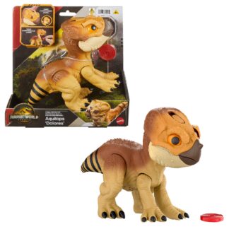 Mattel Jurassic World Rebirth Primal Protector Aquilops Dolores Dino Toy
