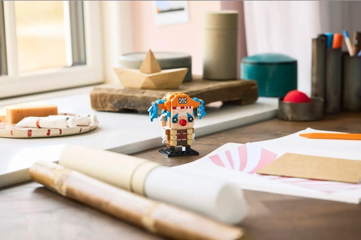 LEGO BrickHeadz One Piece Buggy the Clown 40800, Collectible Building Set, 176 Pieces, Netflix Series Character, Ages 10+ - Image 3