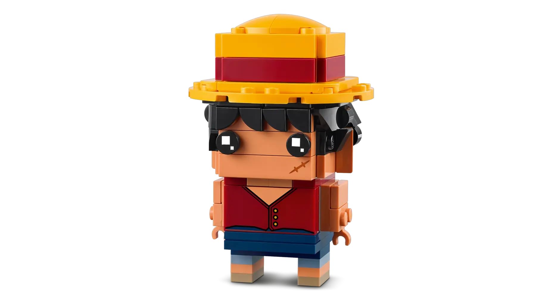LEGO BrickHeadz One Piece Monkey D. Luffy Figure, Building Toy Set 40799, 136 Pieces, Ages 10+, Netflix Series Collectible - Image 2