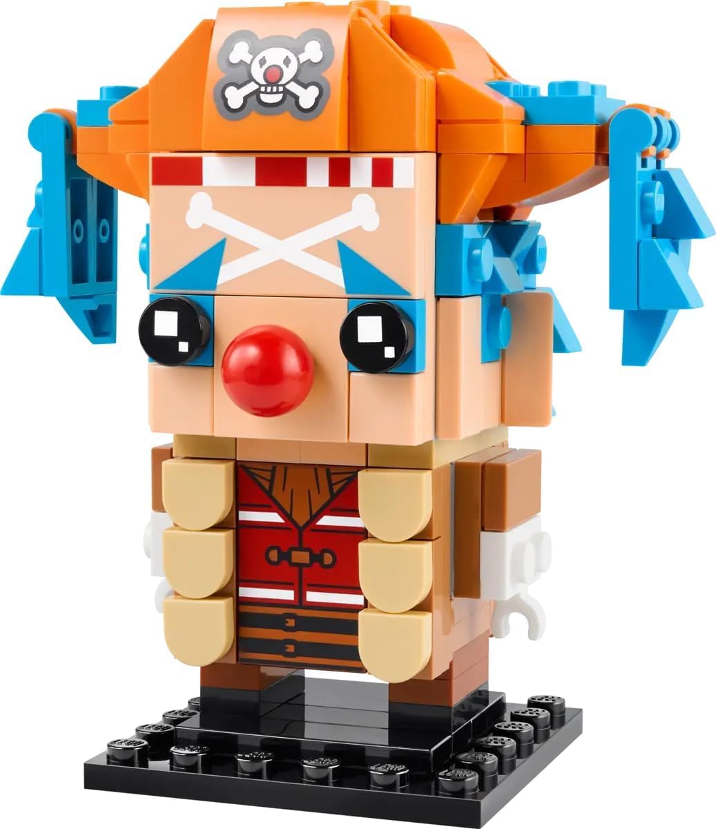 LEGO BrickHeadz One Piece Buggy the Clown 40800, Collectible Building Set, 176 Pieces, Netflix Series Character, Ages 10+ - Image 2