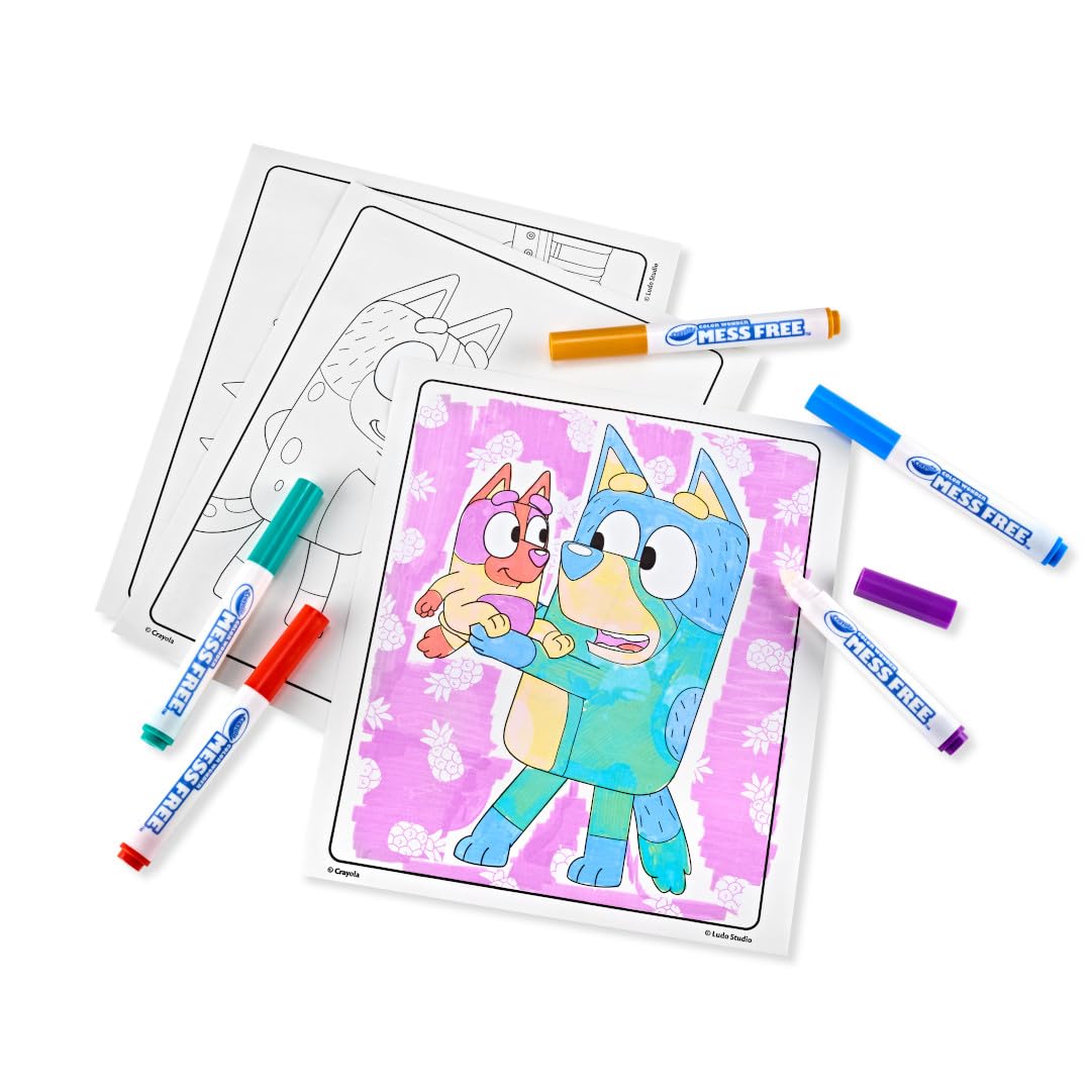 CRAYOLA Bluey Colour Wonder Colouring Set, 18 Colouring Pages, Mess Free Colouring for Toddlers, Toys & Gifts for Kids - Image 3