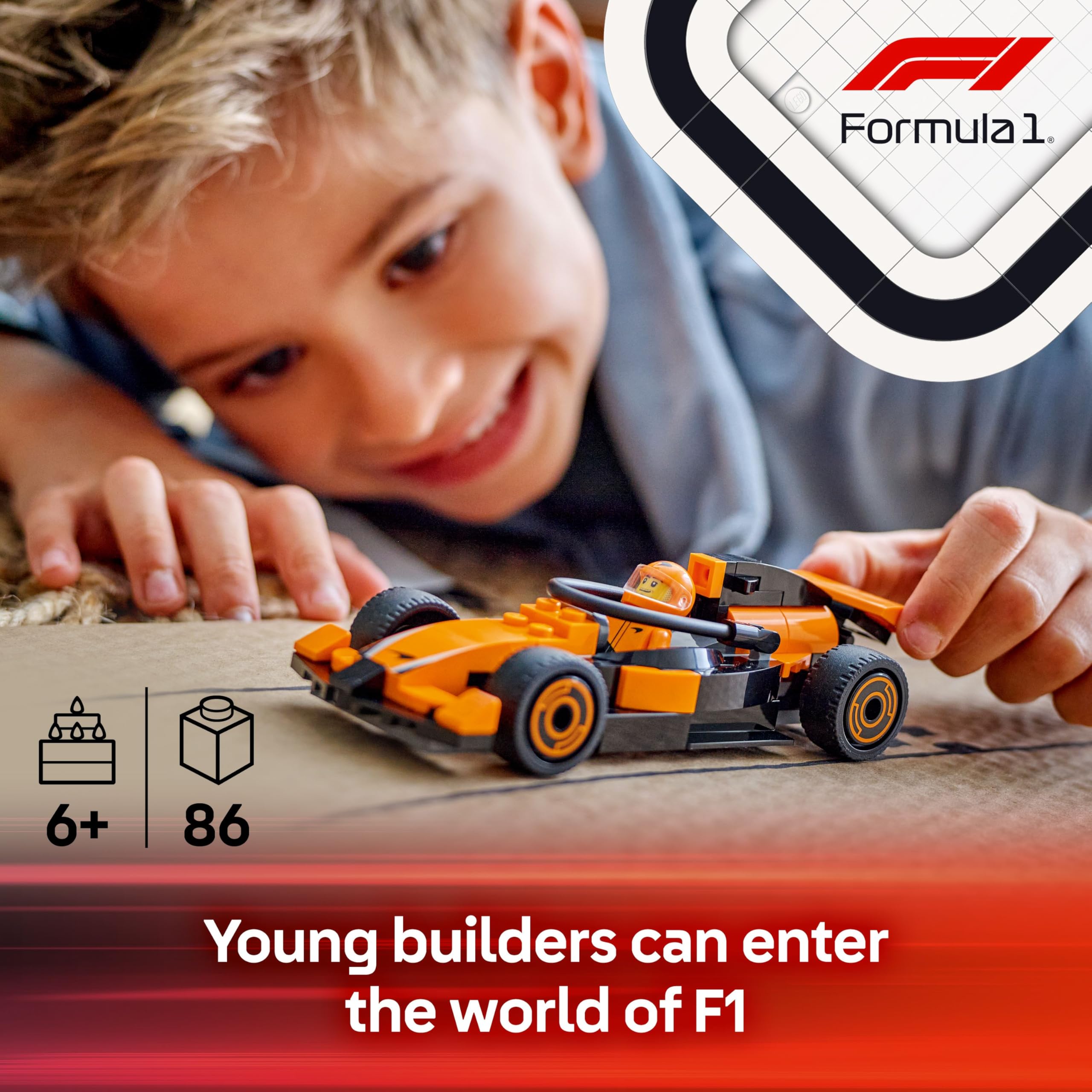 LEGO City F1 Driver with McLaren Race Car 60442 - Image 2