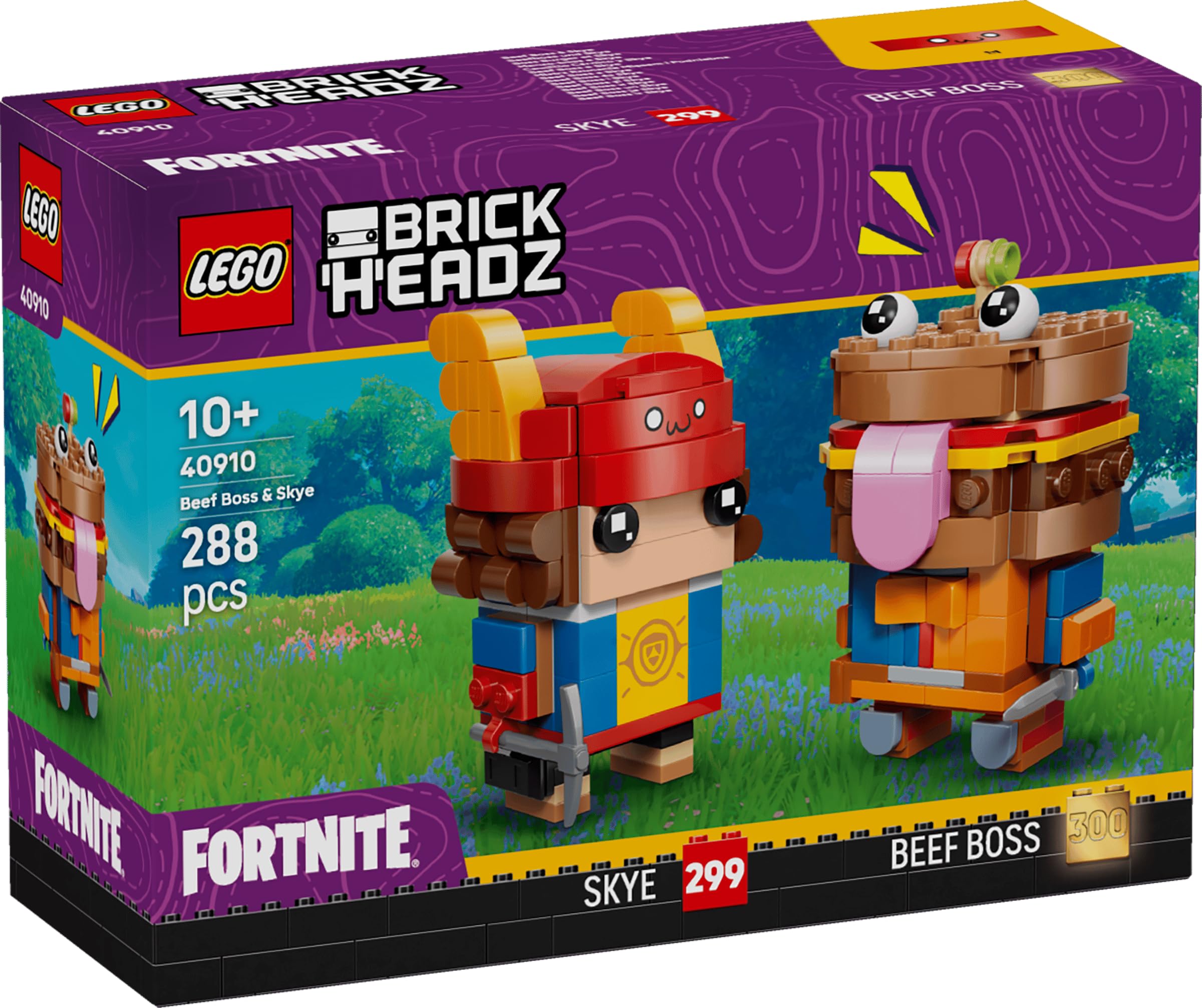 LEGO® Fortnite® BrickHeadz™ Beef Boss & Skye Figures (40910) building set for kids ages 10 and up - Image 2
