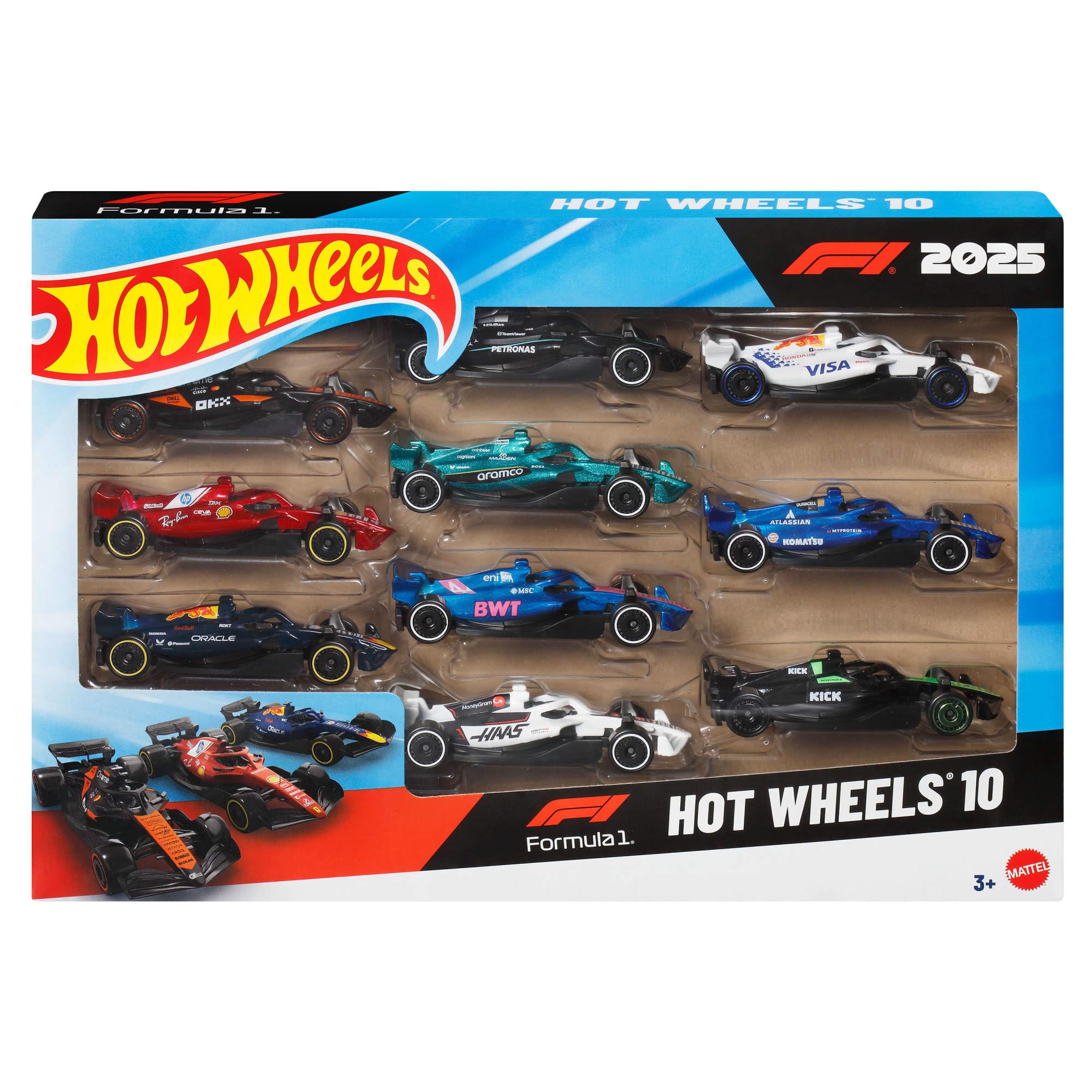 Hot Wheels Formula 1 2025 10-Pack