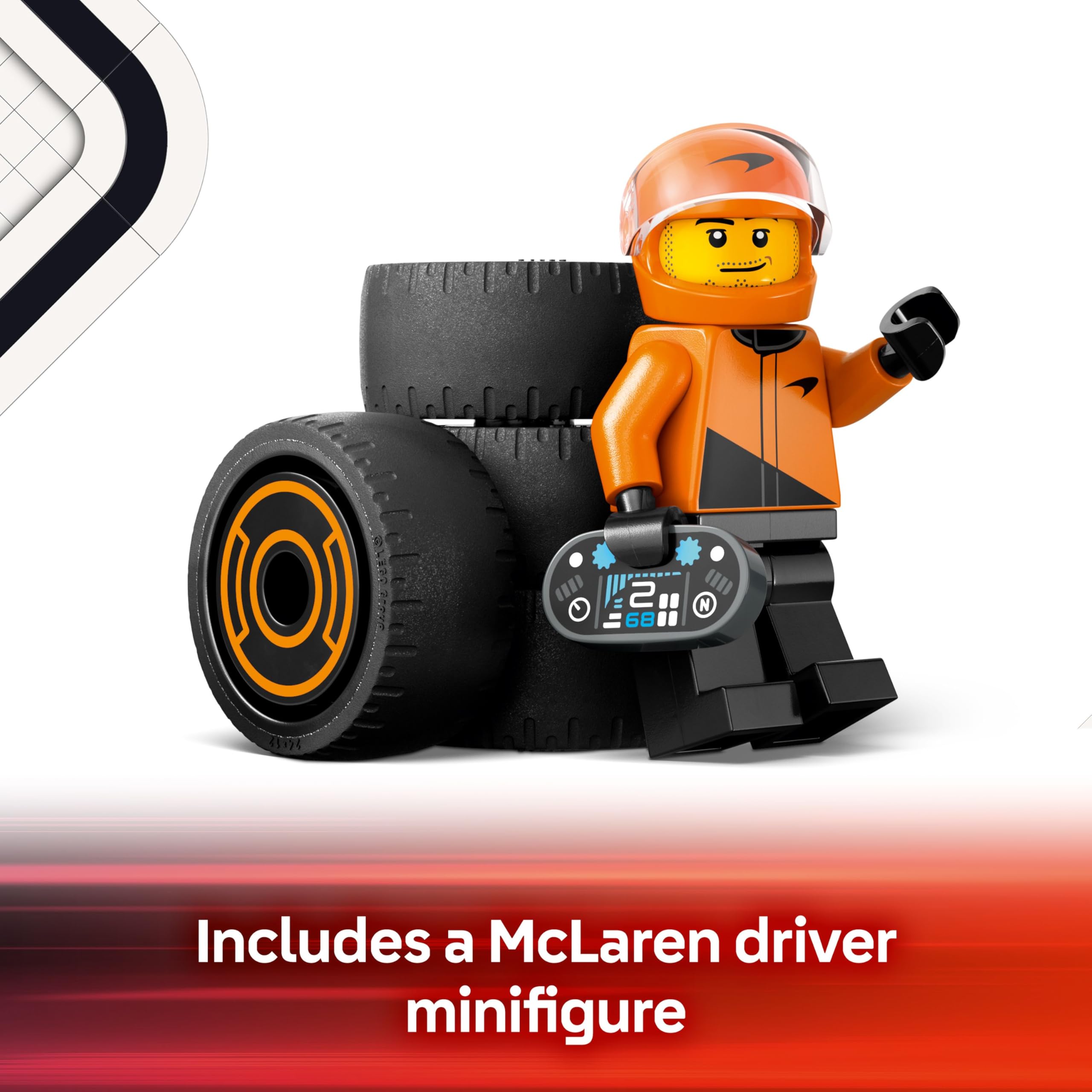 LEGO City F1 Driver with McLaren Race Car 60442 - Image 4
