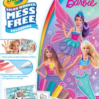 CRAYOLA Barbie Color Wonder Coloring Set, Mess Free Coloring Book Pages for Toddlers, Travel Activity, Barbie Gift & Toys for Kids