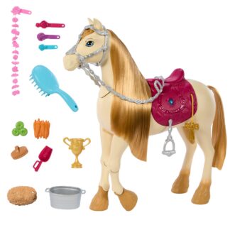 Barbie Horse with Sounds, Inspired by Barbie The Great Horse Chase | with Music & Accessories, Toy Moves, Dances & Blinks Eyes​​, HXJ42