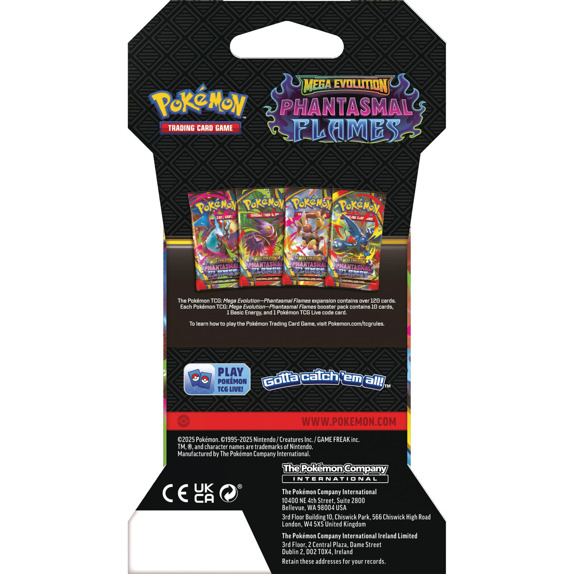 Pokemon TCG: Mega Evolution Phantasmal Flames Sleeved Booster Pack - 10 Cards - Image 4